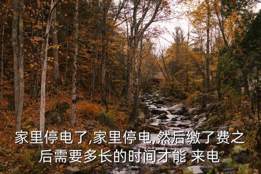 交了電費(fèi)多久來(lái)電,公租房停電了交了電費(fèi)多久來(lái)電