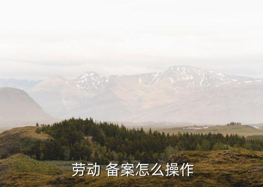 勞動用工備案