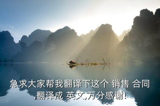 銷售合同英文模板參考,英文銷售合同模板word表格