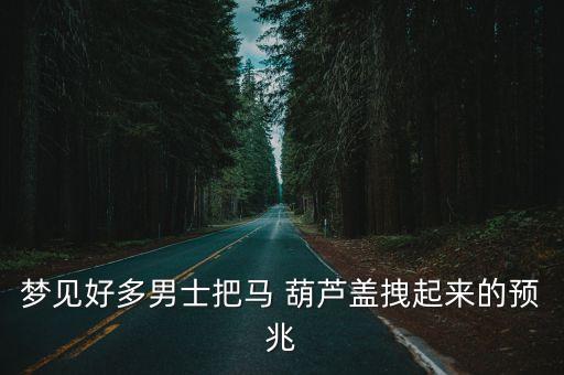 夢(mèng)見好多男士把馬 葫蘆蓋拽起來的預(yù)兆