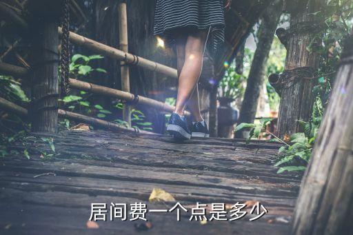  居間費一個點是多少