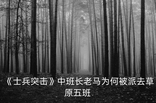 《士兵突擊》中班長老馬為何被派去草原五班