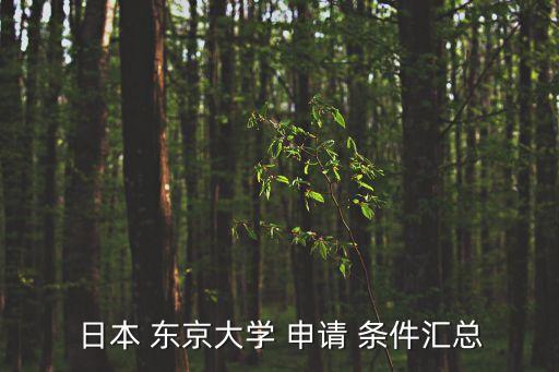 日本 東京大學 申請 條件匯總