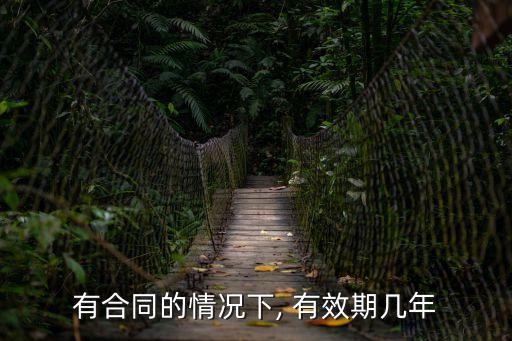 有合同的情況下, 有效期幾年