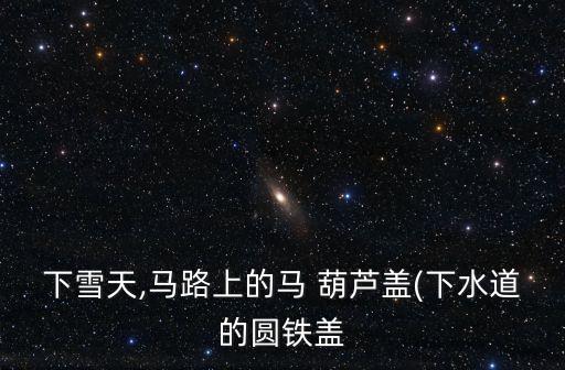 下雪天,馬路上的馬 葫蘆蓋(下水道的圓鐵蓋