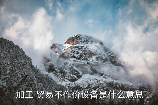 加工貿(mào)易