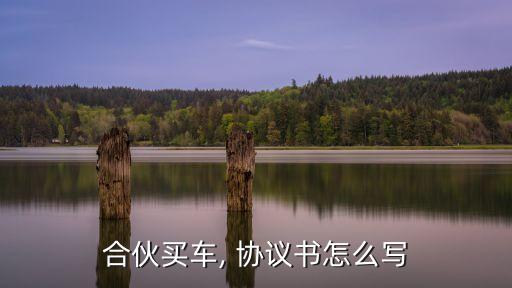 合伙買車, 協(xié)議書怎么寫