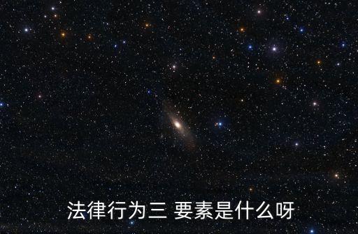 法律規(guī)則三要素舉例
