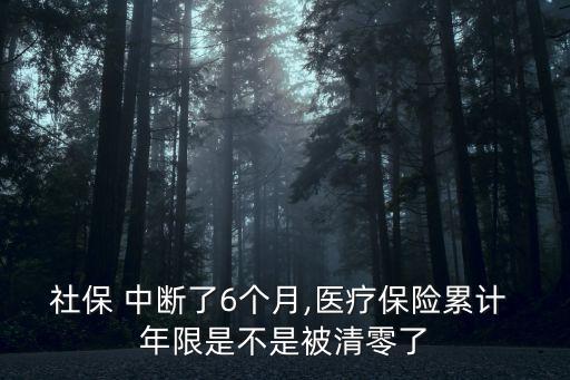 醫(yī)保中斷還累計年限嗎,靈活就業(yè)醫(yī)保中斷還累計年限嗎