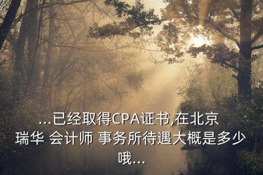 瑞華會計師事務(wù)所