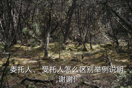 委托人與受托人