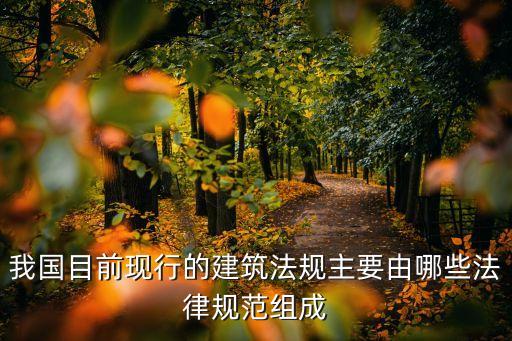 我國(guó)目前現(xiàn)行的建筑法規(guī)主要由哪些法律規(guī)范組成