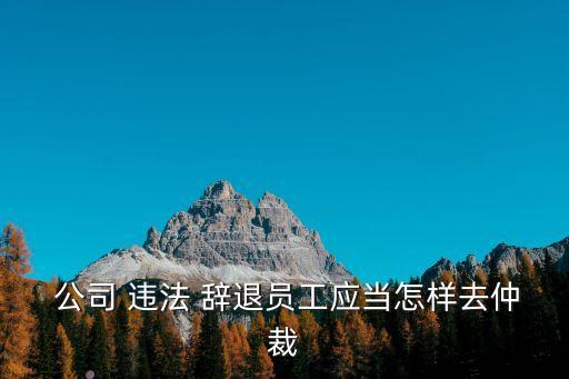  公司 違法 辭退員工應(yīng)當(dāng)怎樣去仲裁