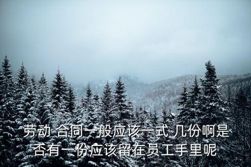 勞動(dòng)合同幾份才有效,合同無效的12種情形