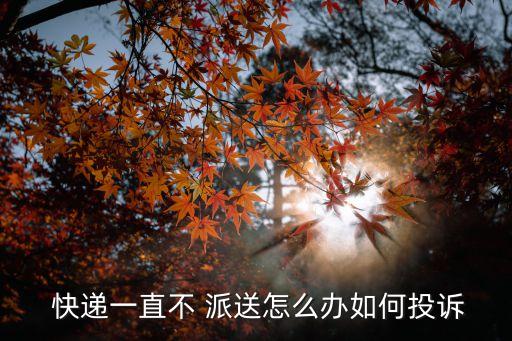 快遞不派送怎么辦,快遞到本地卻遲遲不派送