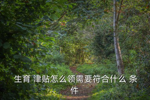 生育津貼領(lǐng)取條件,重慶生育津貼領(lǐng)取條件