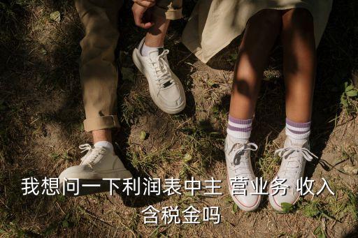 我想問一下利潤(rùn)表中主 營(yíng)業(yè)務(wù) 收入 含稅金嗎