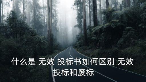 無效投標的情形有哪些,投標人出現(xiàn)下列哪些情況其投標無效