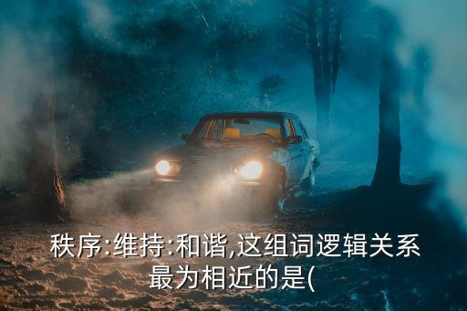 維持秩序