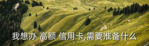 高額信用卡,哪個銀行可以辦理高額信用卡