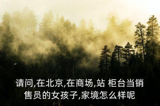 請(qǐng)問,在北京,在商場(chǎng),站 柜臺(tái)當(dāng)銷售員的女孩子,家境怎么樣呢