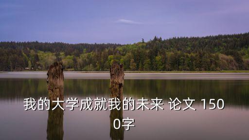 我的大學成就我的未來 論文 1500字