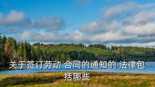 簽合同需要哪些法律,和個人簽合同法律生效嗎