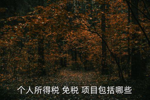 免稅項(xiàng)目有哪些,2023年免稅項(xiàng)目有哪些