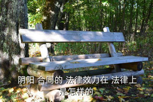 陰陽(yáng)合同有什么區(qū)別呢法律