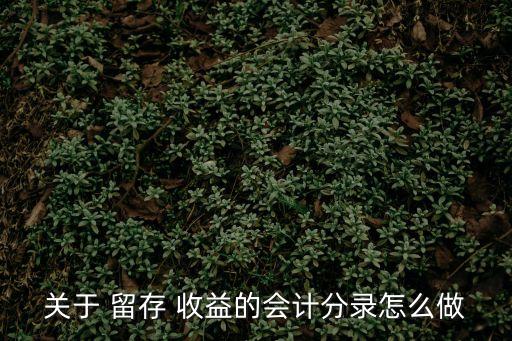 留存收益