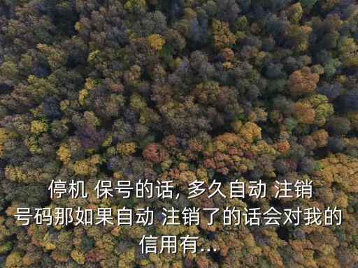 停機(jī)保號(hào)多久會(huì)被注銷,固定電話停機(jī)保號(hào)多久會(huì)被注銷