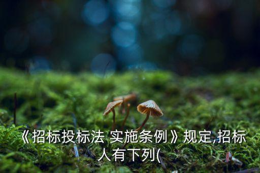 2021年新招投標(biāo)法實(shí)施細(xì)則