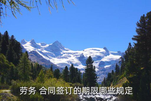 勞務(wù)合同訂立參照什么法律
