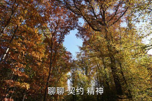什么是契約精神 (非常經(jīng)典),契約精神的重要內(nèi)涵不包括什么