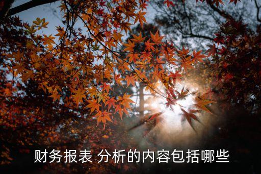 財(cái)務(wù)分析主要分析什么,簡(jiǎn)單的財(cái)務(wù)分析報(bào)告怎么寫(xiě)
