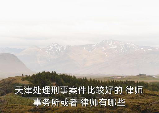 天津最厲害的律師事務(wù)所,天津著名律師前10名
