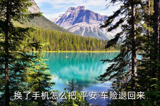 換了手機(jī)怎么把 平安 車險退回來