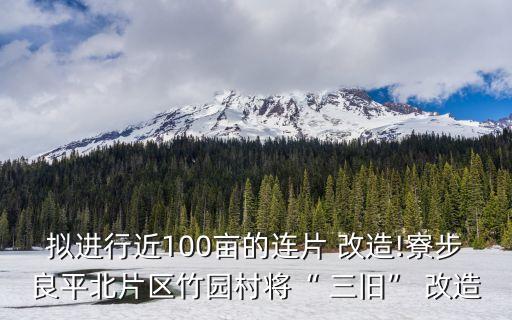 三舊改造,普寧青洲三舊改造