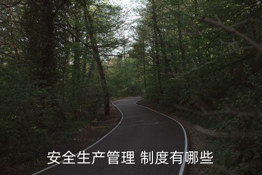 安全生產(chǎn)檢查制度