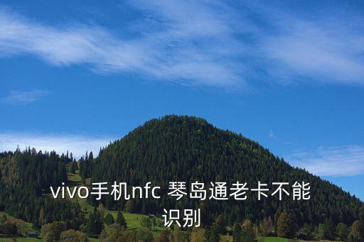vivo手機(jī)nfc 琴島通老卡不能識別
