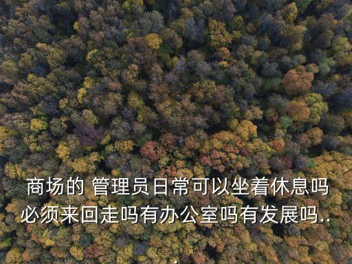  商場的 管理員日?？梢宰菹岜仨殎砘刈邌嵊修k公室嗎有發(fā)展嗎...