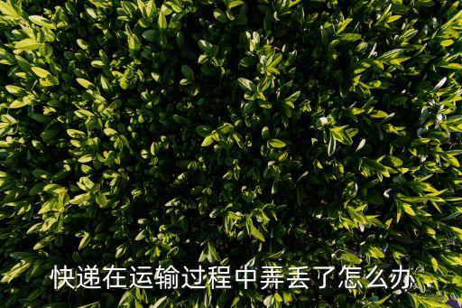 快遞丟件