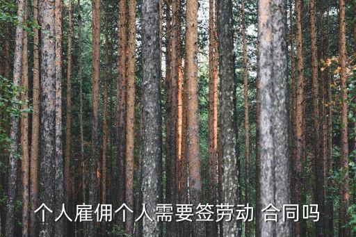 個(gè)體勞務(wù)合同標(biāo)準(zhǔn)版,個(gè)體餐飲可以簽勞務(wù)合同嗎