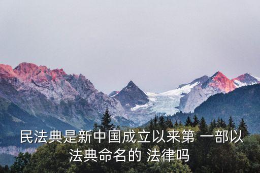 民法典是一部什么法律