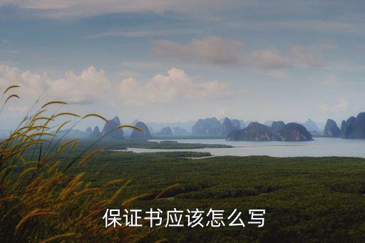 保證書