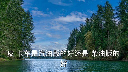 柴油皮卡車