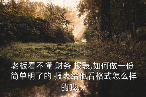 最簡(jiǎn)單的財(cái)務(wù)報(bào)表