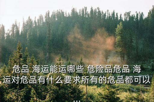 危險(xiǎn)品海運(yùn),1類危險(xiǎn)品海運(yùn)