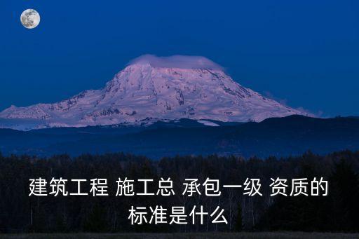 施工總承包資質(zhì)