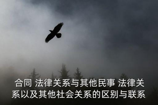 什么是合同法律關系